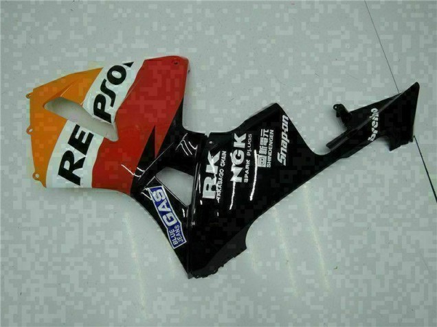 Laranja Preto Repsol Kit Carenagem CBR 600RR 05-06 Laranja Preto Repsol Kit Carenagem CBR 600RR 05-06