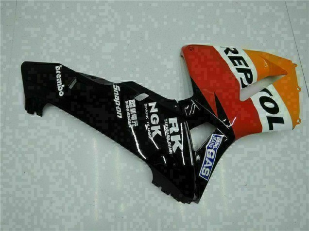 Laranja Preto Repsol Kit Carenagem CBR 600RR 05-06 Laranja Preto Repsol Kit Carenagem CBR 600RR 05-06