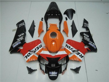 Laranja Vermelho Preto Repsol Carenagem CBR 600RR 03-04
