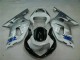 Prata Preto Carroçaria GSXR 600 / 750 K1 K2 K3 01-03 Prata Preto Carroçaria GSXR 600 / 750 K1 K2 K3 01-03