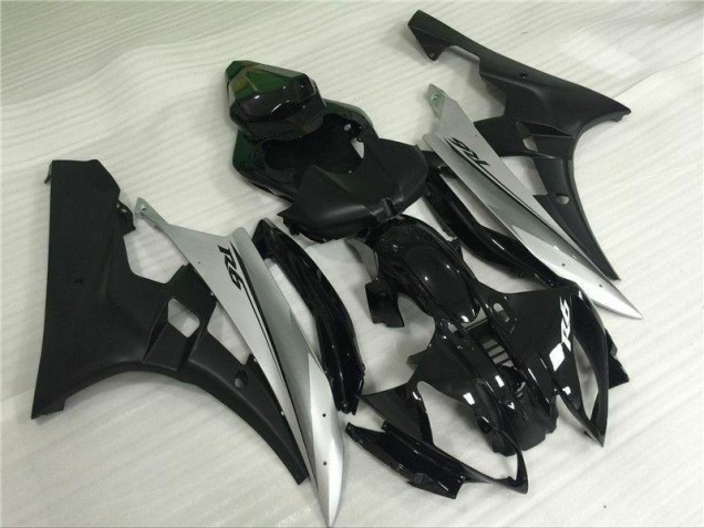 Prata Preto Injeção Kit Carenagem R6 06-07 Prata Preto Injeção Kit Carenagem R6 06-07