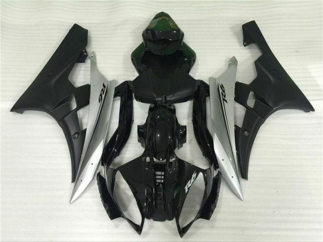 Prata Preto Injeção Kit Carenagem R6 06-07 Prata Preto Injeção Kit Carenagem R6 06-07