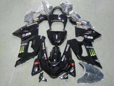 Preto 3M Touch4 Monster Kit Completo Carenagem ZX6R 05-06