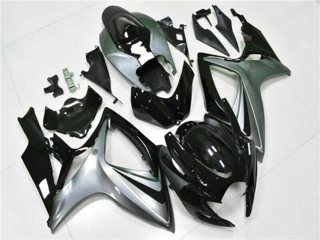 Preto Abs Kit Completos Carenagem GSXR 600 / 750 K6 06-07 Preto Abs Kit Completos Carenagem GSXR 600 / 750 K6 06-07