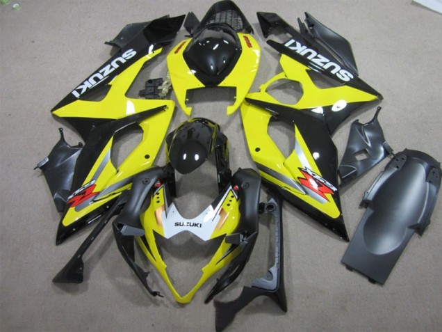 Preto Amarelo Carenagem GSXR 1000 K5 05-06 Preto Amarelo Carenagem GSXR 1000 K5 05-06