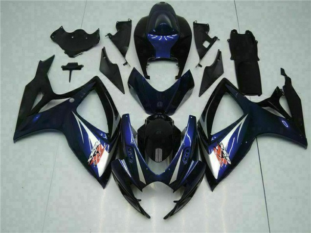 Preto Azul Abs Kits Completos Carenagem GSXR 600 / 750 K6 06-07 Preto Azul Abs Kits Completos Carenagem GSXR 600 / 750 K6 06-07