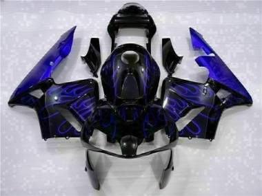 Preto & Azul Chama Carenagem CBR 600RR 03-04