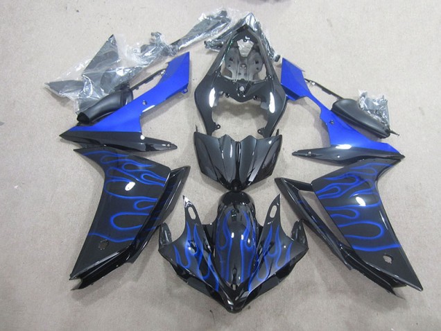 Preto Azul Chama Carenagem R1 07-08 Preto Azul Chama Carenagem R1 07-08