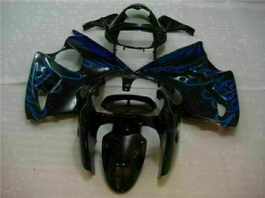Preto & Azul Chama Carenagem ZX6R 00-02