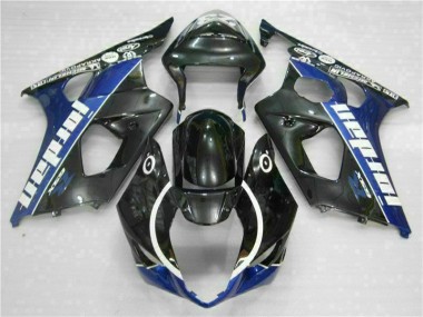 Preto Azul Kit Carenagem GSXR 1000 K3 03-04