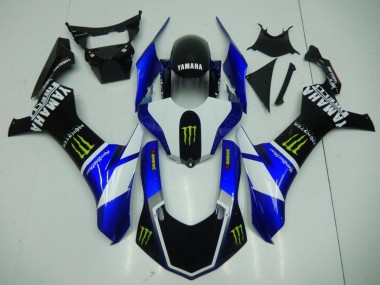 Preto Azul Monster Carenagem R1 15-19