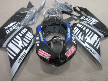 Preto Branco Avanço Alice Carenagem Ducati 1098 07-14
