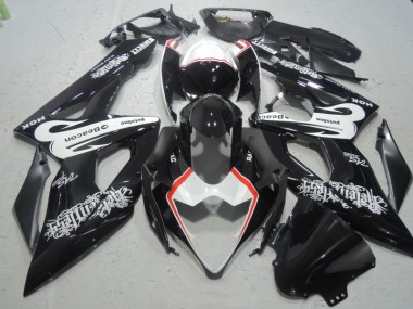Preto Branco Baliza Carenagem GSXR 1000 K5 05-06