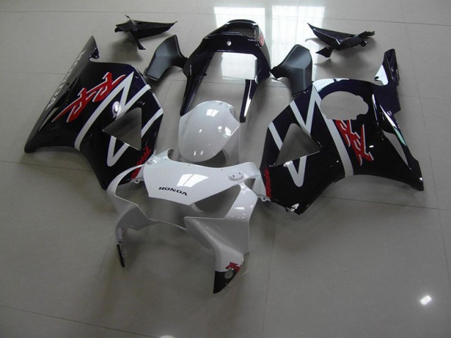 Preto Branco Carenagem CBR 900RR 954 02-03 Preto Branco Carenagem CBR 900RR 954 02-03