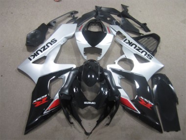 Preto Branco Carenagem GSXR 1000 K5 05-06