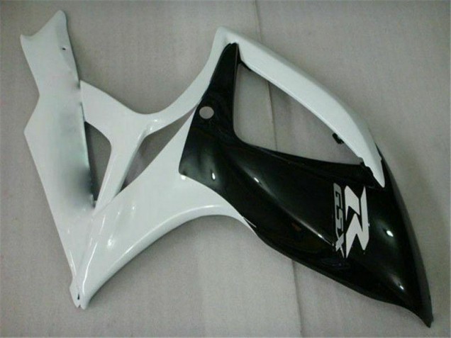 Preto Branco Carenagem GSXR 600 / 750 K6 06-07 Preto Branco Carenagem GSXR 600 / 750 K6 06-07