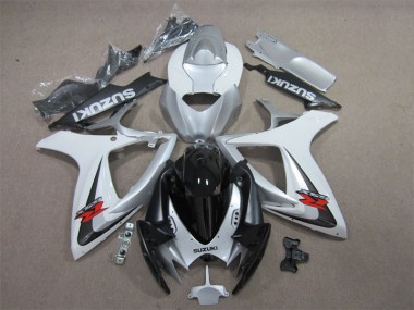 Preto Branco Carenagem GSXR 600 K6 06-07