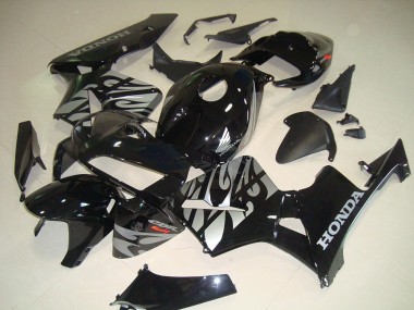 Preto Branco Chama Carenagem CBR 600RR 05-06