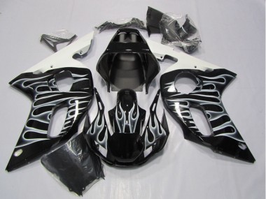 Preto Branco Chama Carenagem R6 98-02