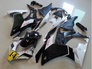 Preto Branco Denso Rizoma 14 Carenagem CBR 500RR 13-15