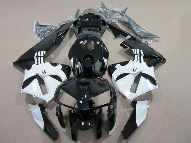 Preto Branco Kit Carenagem CBR 600RR 05-06 Preto Branco Kit Carenagem CBR 600RR 05-06