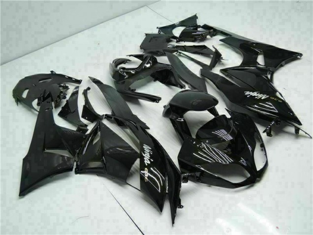 Preto Branco Ninja 636 Carenagem ZX6R 09-12 Preto Branco Ninja 636 Carenagem ZX6R 09-12