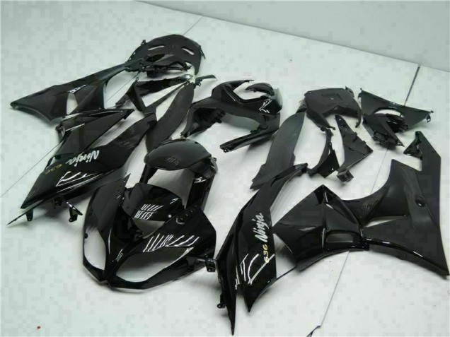 Preto Branco Ninja 636 Carenagem ZX6R 09-12 Preto Branco Ninja 636 Carenagem ZX6R 09-12