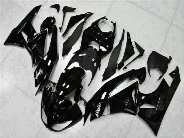 Preto Branco Ninja Carenagem ZX6R 09-12 Preto Branco Ninja Carenagem ZX6R 09-12