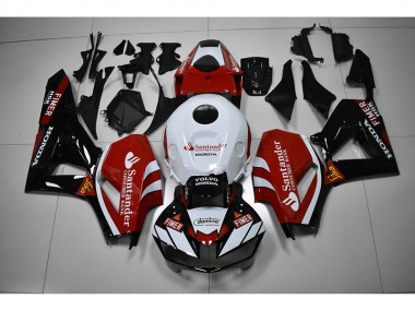 Preto Branco Vermelho Santander Carenagem CBR 1000RR 12-16