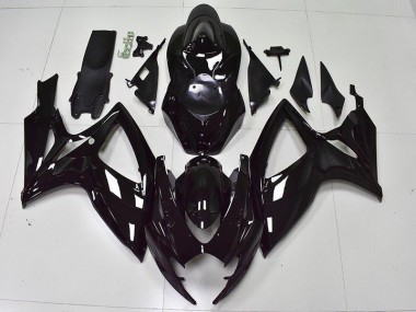 Preto Brilhante Carenagem GSXR 600 / 750 K6 06-07