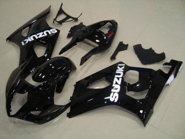 Preto Brilhante Carenagem & Plástico GSXR 1000 K3 03-04
