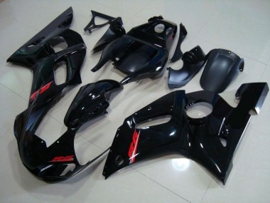 Preto Brilhante Vermelho Decalques Carenagem & Plástico R6 98-02