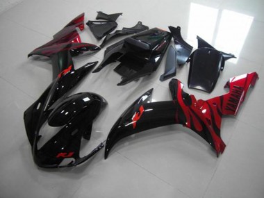 Preto Chama Carenagem R1 02-03