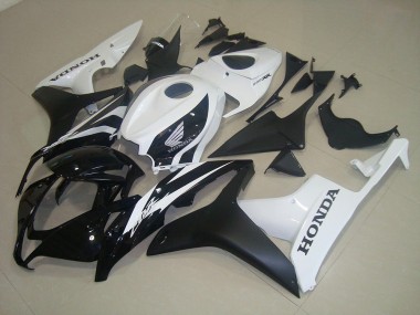 Preto Fosco Branco Carenagem CBR 600RR 07-08