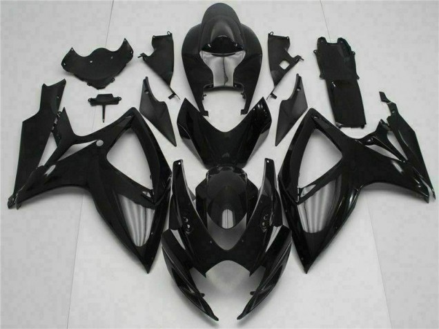 Preto Injeção Kit Carenagem GSXR 600 / 750 K6 06-07 Preto Injeção Kit Carenagem GSXR 600 / 750 K6 06-07