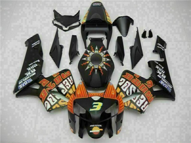 Preto Kit Completo Carenagem CBR 600RR 05-06 Preto Kit Completo Carenagem CBR 600RR 05-06