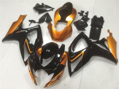 Preto Laranja Carroçaria GSXR 600 / 750 K6 06-07