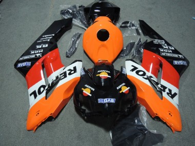 Preto Laranja Repsol Abs Kits Carenagem CBR 1000RR 04-05