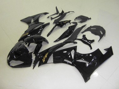 Preto & Ouro Adesivo Carenagem ZX6R 09-12