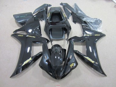 Preto Ouro Decalque Carenagem R1 02-03