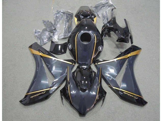 Preto Ouro Fireblade Carenagem CBR 1000RR 08-11 Preto Ouro Fireblade Carenagem CBR 1000RR 08-11