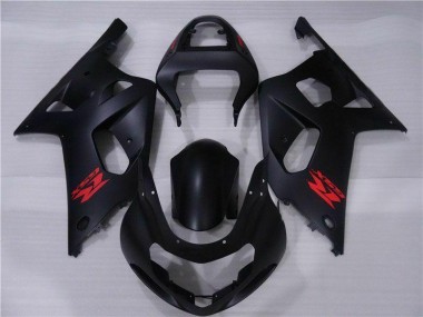 Preto Plásticos GSXR 600 / 750 K1 K2 K3 01-03