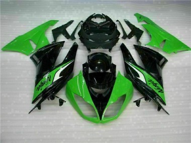 Preto Verde Carenagem ZX6R 09-12