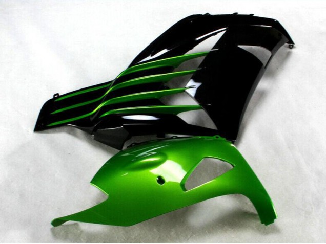 Preto Verde Kit Carenagem ZX14R ZZR 1400 12-21 Preto Verde Kit Carenagem ZX14R ZZR 1400 12-21