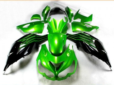 Preto Verde Kit Carenagem ZX14R ZZR 1400 12-21