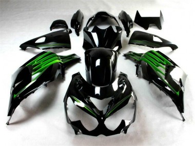 Preto Verde Kit Completo Carenagem EX250 08-12