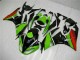 Preto Verde Vermelho Carenagem ZX6R 09-12 Preto Verde Vermelho Carenagem ZX6R 09-12