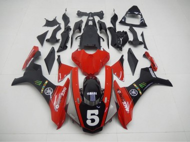 Preto Vermelho 5 Carenagem R1 15-19
