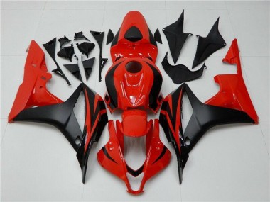 Preto Vermelho Abs Plásticos CBR 600RR 07-08