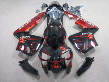 Preto Vermelho BACARDI Carenagem CBR 600RR 05-06